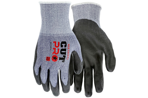 Cut Pro™ 15 Gauge Hypermax™ Shell Black PU Coated Palm and Fingers ANSI Cut A3, Touch Screen Friendly (SGSS92715PU)