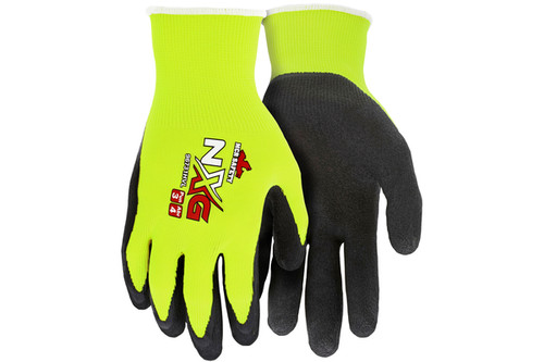 NXG Hi-Vis 13 Gauge Yellow Hi-Visibility Black Foam Latex Coated (SGSS96731HV)