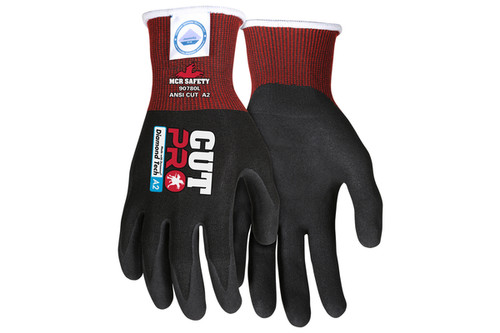 Cut Pro™ 18 Gauge Dyneema® Diamond Technology Sandy Nitrile Palm Coating, Cut Level A2 Cut Pro™ 18 Gauge Dyneema® Diamond Technology Sandy Nitrile Palm Coating, Cut Level A2
