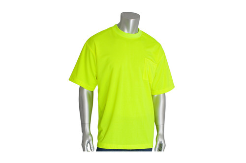 Short Sleeve Shirt, Moisture Wicking, 1 Pocket (SPIP310CNTSNLY)