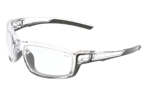 Swagger® SR4 Clear Lens with Clear Frame Clear Temples with Gray TPR (STSR410)