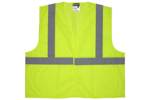 Safety Vest, Class 2, Mesh, Velcro Front, No Pockets (SV2CL2ML) MCR V2CL2ML