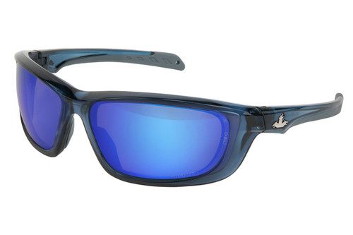 UD1 Series Safety Glasses Polarized Blue Diamond Mirror Lens (STUD128BZ) MCR UD128BZ