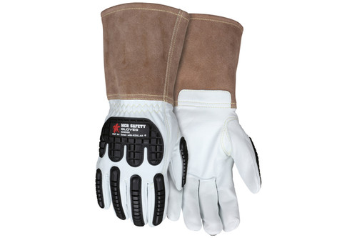 Welding Leather Work GLoves, Premium Goatskin, 5" Split Cuff, Kevlar® Lined (SGL48406K) MCR 48406K