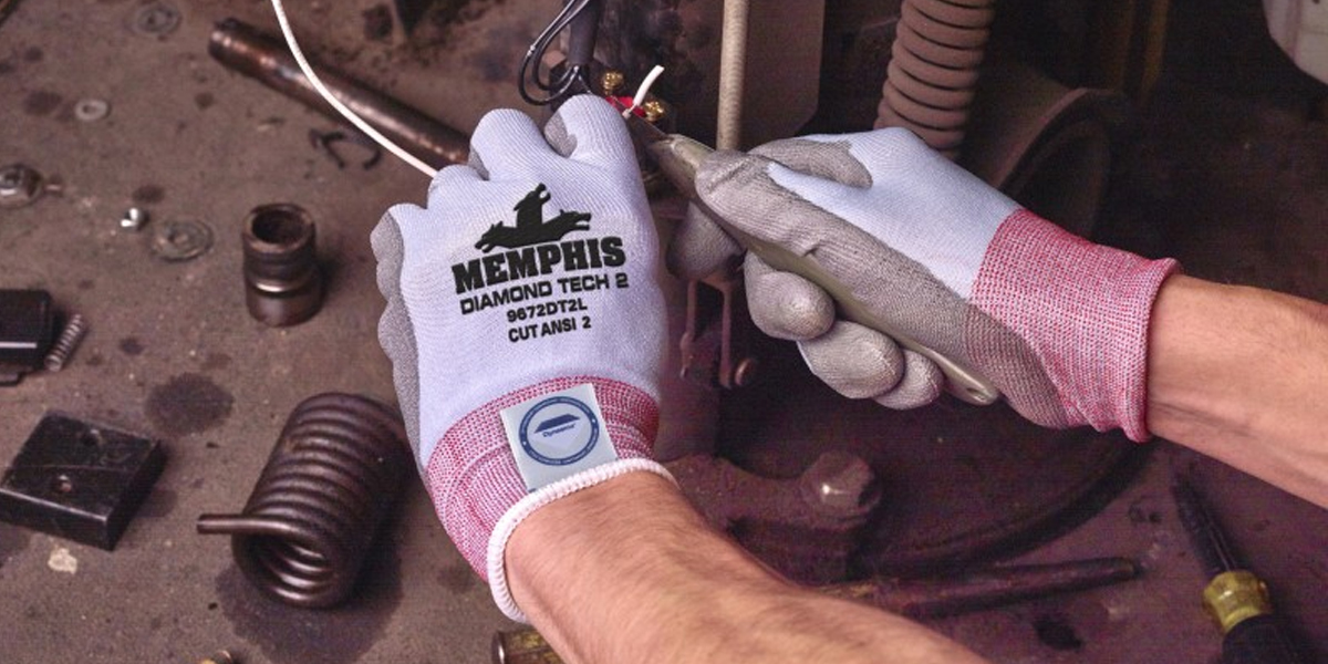 What are cut resistant gloves made from?