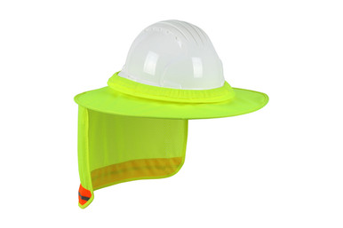 Hi-Viz Hard Hat Visor with Neck Shade by PIP