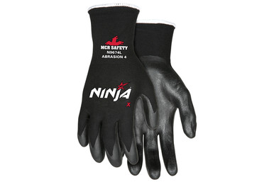 Ninja Ice Enhanced Vis 15 Ga Nylon Coated Hi-Vis Gloves