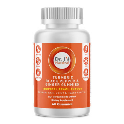 Turmeric + Black Pepper and Ginger Gummies