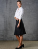 M9473 - Women's Wool Blend Stretch Pleated Skirt