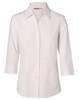 M8030Q - Women's Fine Twill 3/4 Sleeve Shirt