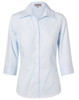 M8100Q - Women's Self Stripe 3/4 Sleeve Shirt