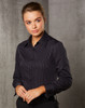 M8132 - Women's Dobby Stripe long sleeve shirt