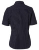 M8224 - Women's Pin Stripe Short Sleeve Shirt