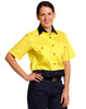 SW63 - Ladies High Visibility Cool-Breeze Cotton Twill Safety Shirts