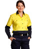SW64 - Ladies High Visibility Cool-Breeze Cotton Twill Safety Shirts