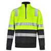 Yellow-Charcoal - SW32 Vic Rail Hi Vis Safety Jumper- Unisex - Winning Spirit