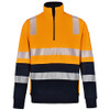 Orange-Navy - SW32 Vic Rail Hi Vis Safety Jumper- Unisex - Winning Spirit