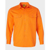 Orange - SW51 Mens Hi Vis L/S Drill Shirt - Winning Spirit