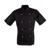 Black - CJ02 Chefs Short Sleeve Jacket - Winning Spirit