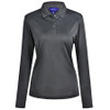 Storm Grey - E-PS90 Ladies Lucky Bamboo L/S Polo - Winning Spirit