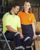 SW81 - UNISEX HI-VIS BAMBOO CHARCOAL SS POLO 