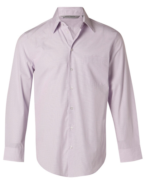 M7360L - Men's Mini Check Long Sleeve Shirt