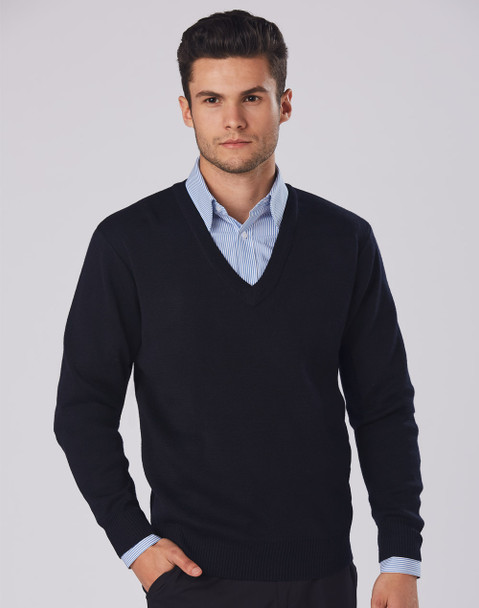 WJ01 - V-Neck Wool/Acrylic Knit Jumper