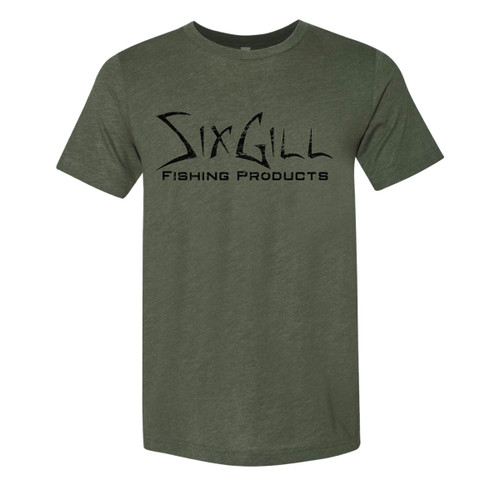 Sixgill T-Shirt - Distressed Logo - Sixgill Fishing Products