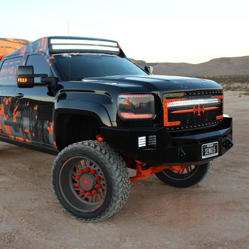 Base Bumper With Parking Sensors Mounts. .
Clevis Mounts.
Rigid Industries Q-Series