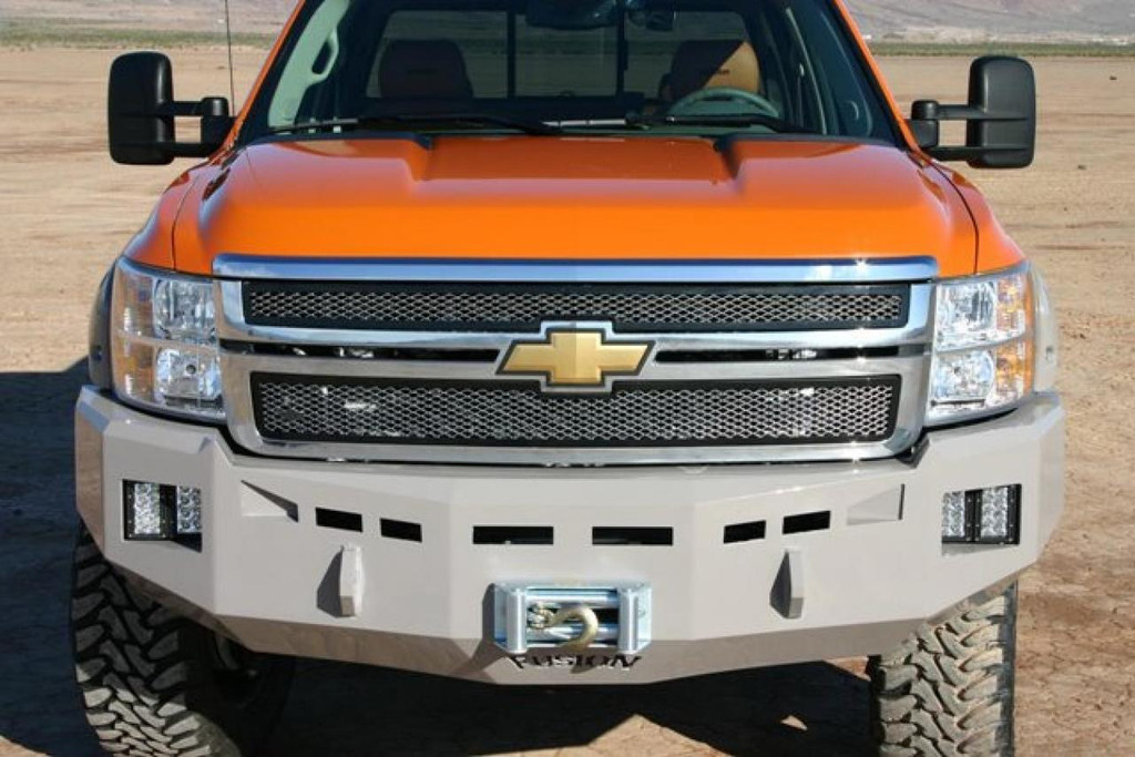 Base Bumper
Winch Mount
Two Rigid Industries 4" E-Series  per side (Vertical)
Clevis Mounts