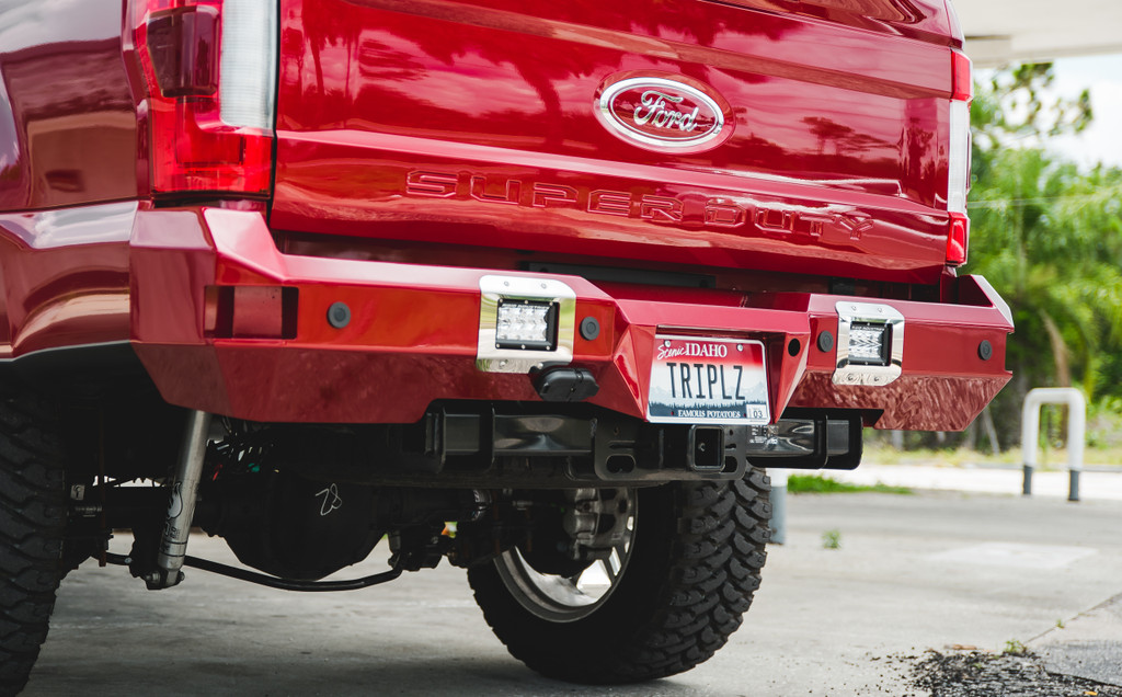 Optional-Stainless steel trim plates (special order)
Corner Steps
Back Up Sensors 
Rigid Industries 4" E-Series as Back Up Lights