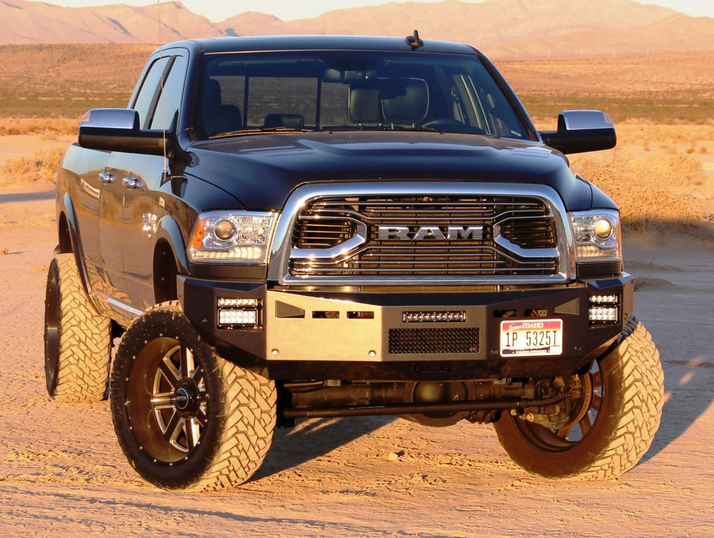 Base Bumper
No Clevis Mounts 
Rigid Industries 6" SR over a 6" E-Series 
Rigid Industries 10" SR Over The Vent Area