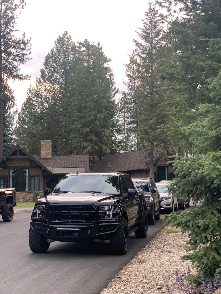 Black Powder coating
20" Rigid Industries Single Row over the vent
Adaptive Cruise Control Mount
Honeycomb inserts-Standard 
Clevis mounts 