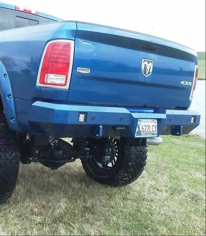 Rigid Dually back up lights, back up sensors, and clevis mounts.