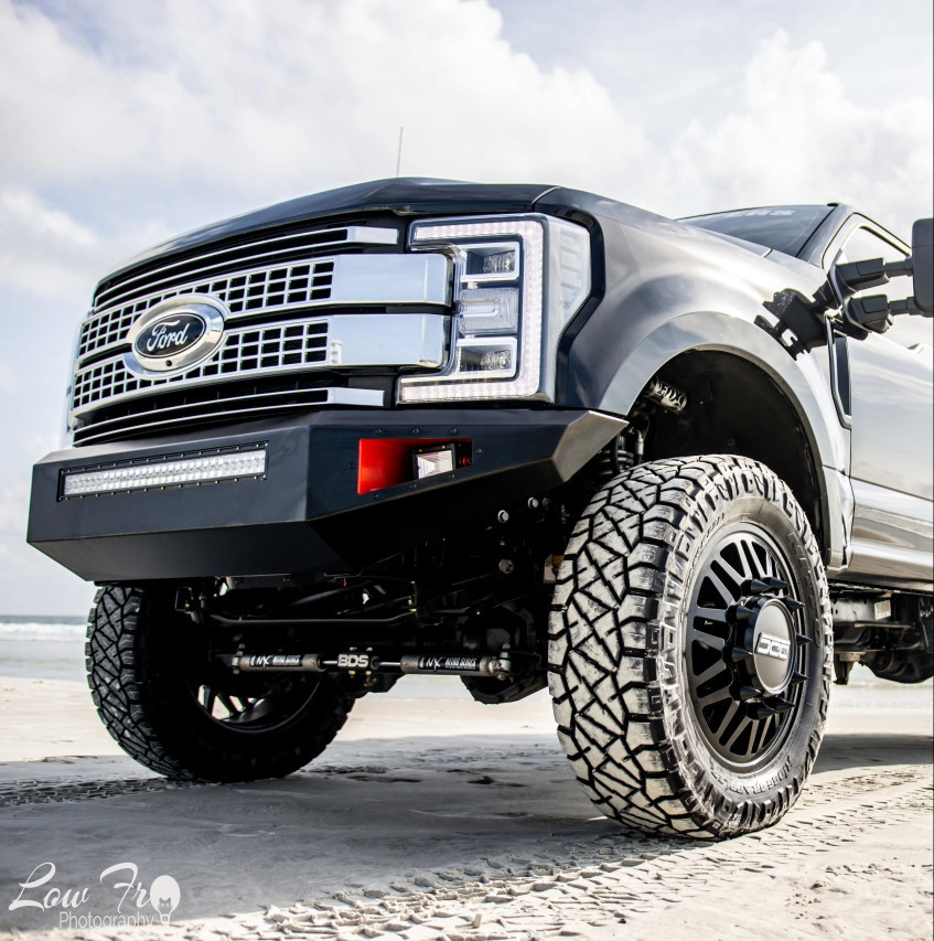 Project X Front Bumper. OLB 4" Dual Row fog lights and a 30" OLB Dual Row center bar. 