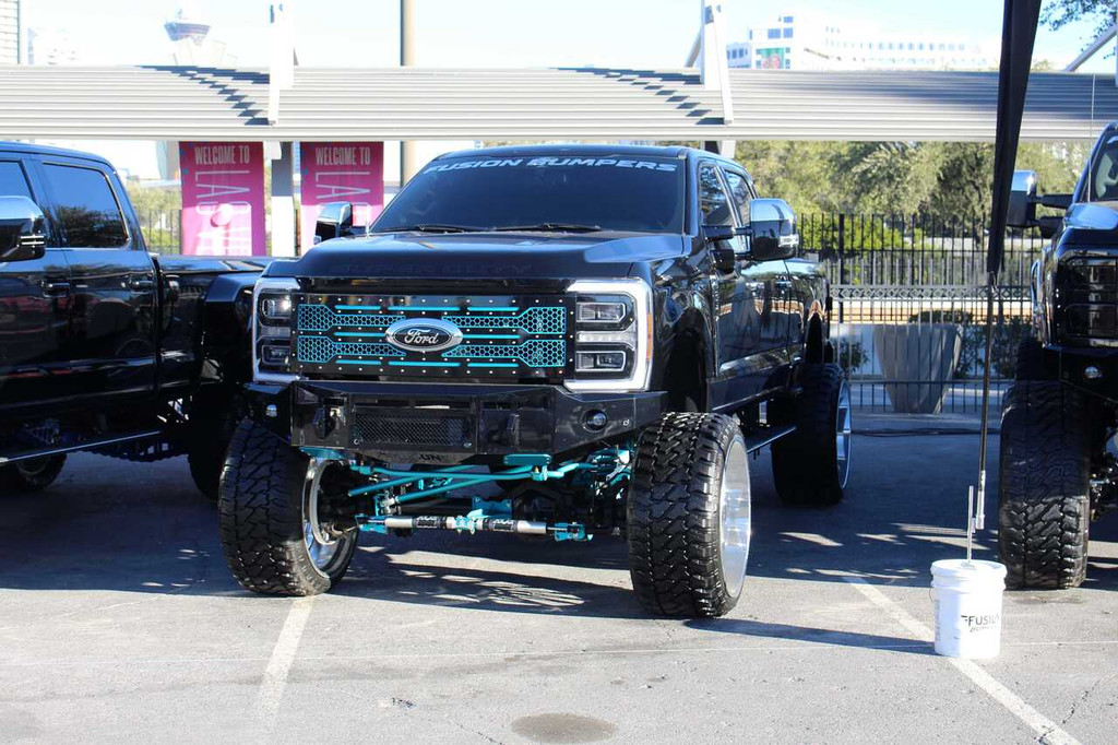 Clevis Mounts.
Factory Fog Lights
Adaptive Cruise Control Mount.
Front Parking Sensors.