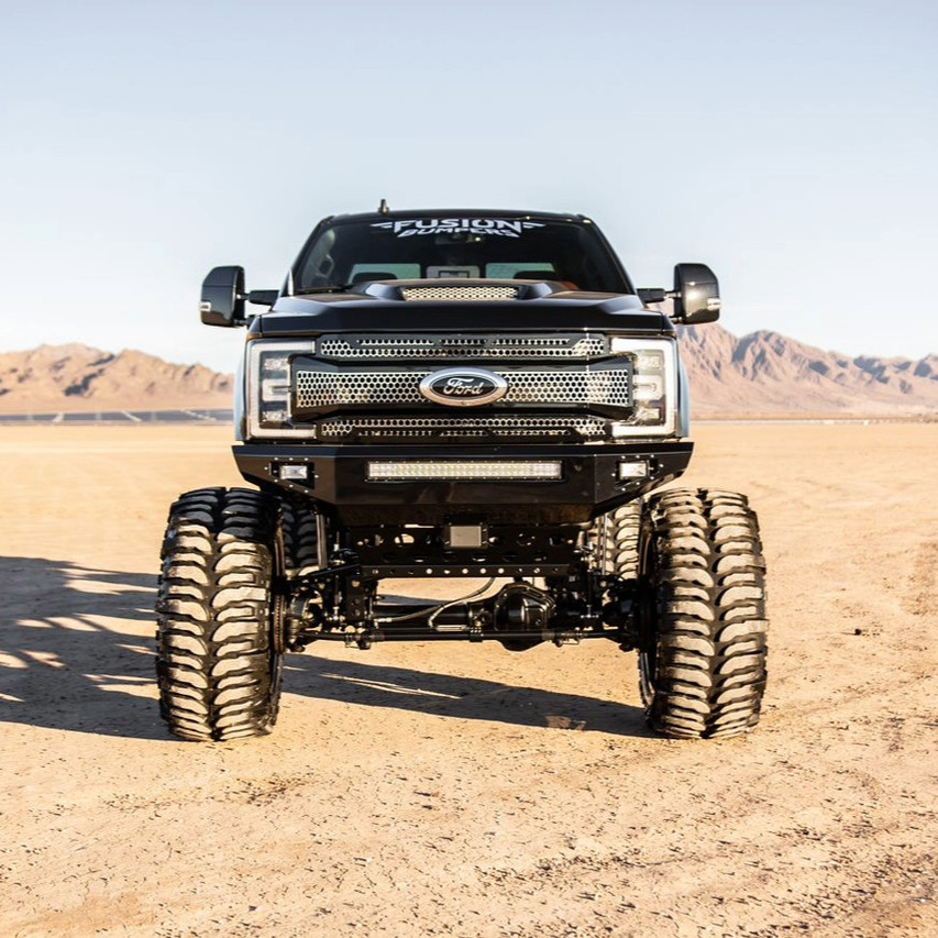 Project X Front Bumper. OLB 4" Dual Row fog lights and a 30" OLB Dual Row center bar. 