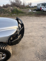 Clevis Mounts 
Winch Mount
Two 3" Cube Lights per side 
New Radius Defender Grill Guard