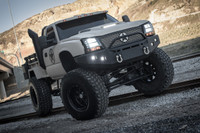 Pre-Runner Bumper.
Clevis Mounts.
3" LED Cube Mounts.
License Place Center Mounts.
