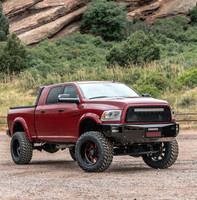 Base Bumper.
Clevis Mounts.
Parking Sensor Provisions. 
Rigid Industries 6" SR over a 6" E-Series 
Rigid Industries 10" Over The Vent Area

