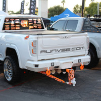 Corner steps with Blind Spot Monitoring Mounts
Back Up Sensors
Baja Design Flush Mount Squadron  Back Up Lights
Standard Trailer Plug