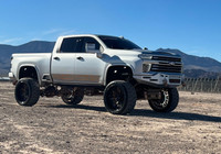 Base Bumper
Clevis Mounts with optional Monster Swivel Hook
Front Parking Sensors
Fog Light Mounts-OLB 6" Single Row lights (Staggered)
20" OLB Single Row light in the vent area. 
No block heater option. 