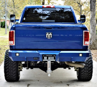 Rigid Dually back up lights, back up sensors, and clevis mounts.