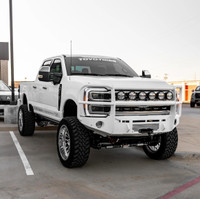 Clevis Mounts.
Defender Grill Guard.
Radius Tubing.
Rigid 6" SR Mounts, Staggered.
Adaptive Cruise Control Mount.
Front Parking Sensors.