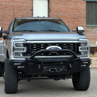 Clevis Mounts.
Pre Runner Bar.
Rigid 6" SR Mounts, Staggered.
Winch Mount.
Warn Evo 12000 S Winch. PN: WRN103255
Adaptive Cruise Control Mount.
License Plate Center Mesh.
Front Parking Sensors.
Black Powder Coat.