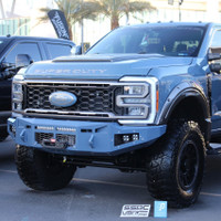 *NEW DESIGN*
Light Buckets for Fog Lights
Two 3" Cube Lights (Only option) Baja Design Squadron Sport
Clevis Mounts.
20" Single Row Light in vent area.
Adaptive Cruise Control
Front Parking Sensors
Factory Ford Winch Provision