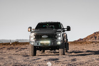 *NEW DESIGN*
Light Buckets for Fog Lights
Two 3" Cube Lights (Only option) Baja Design Squadron 
Clevis Mounts.
20" Single Row Light in vent area.
Adaptive Cruise Control
Front Parking Sensors
Factory Ford Winch Provision