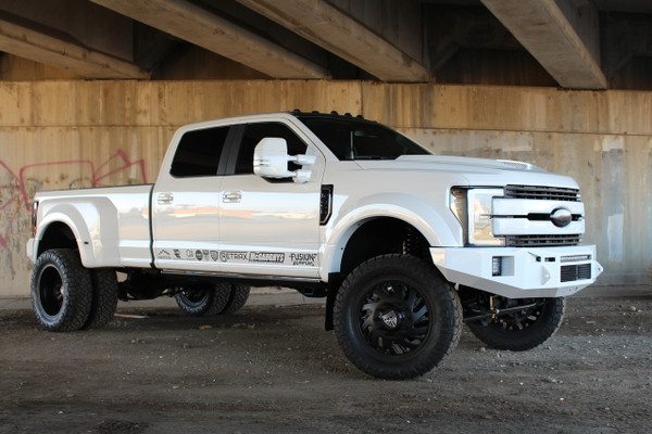 Base Bumper. OLB 5.5 Lights. OLB 20" Single Row LED Vent Mount. License Plate Center Mesh with Adaptive Cruise Control Mount. 