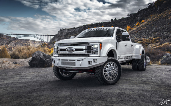 Base Bumper. Rigid Dually XL  Mounts. License Plate Area-Center Mesh. Adaptive Cruise Control Mount.