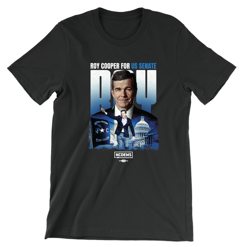 Cooper For Senate (Unisex Black Tee)